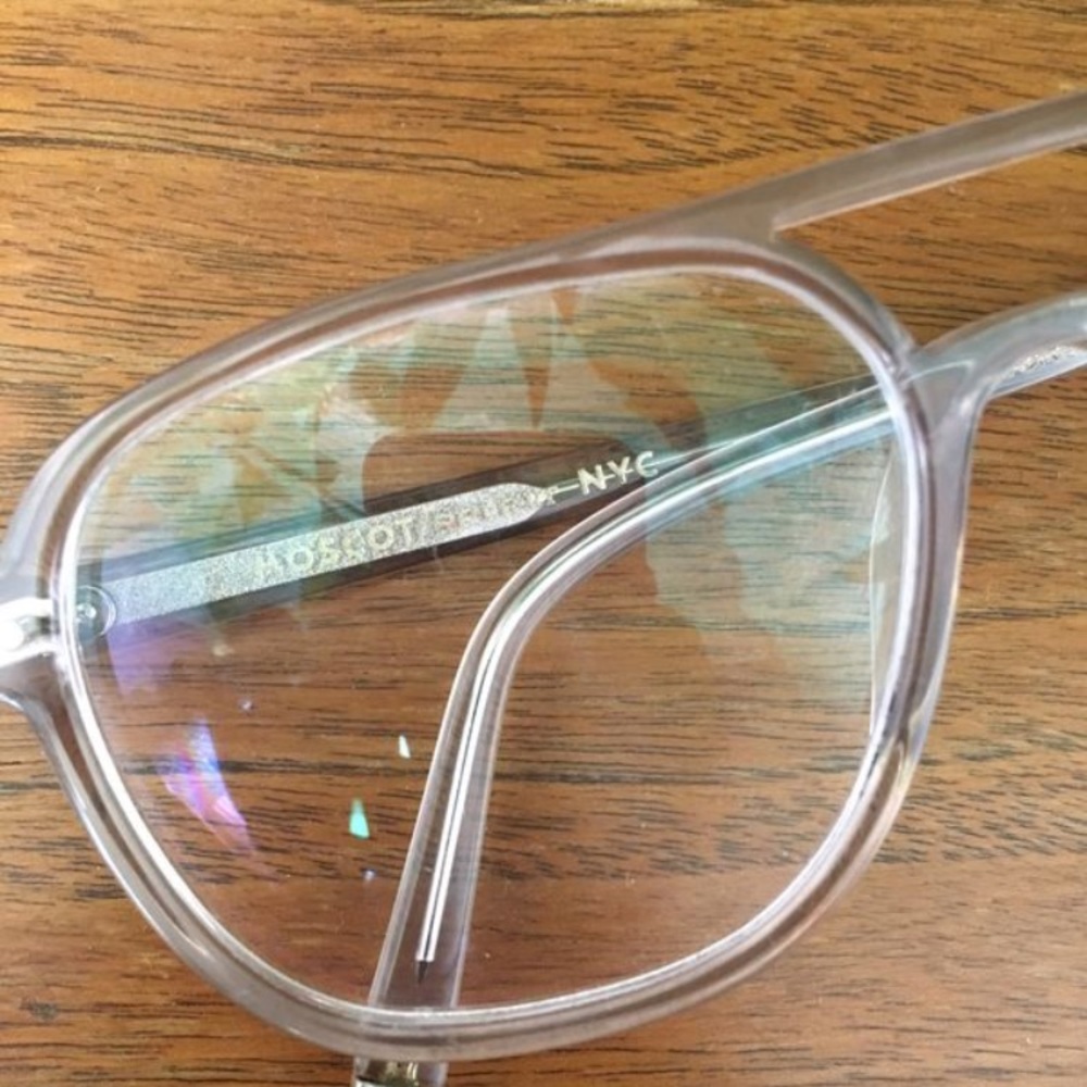 Moscot NYC “Bjorn” Aviator Eyeglasses w/ Sun-Clip